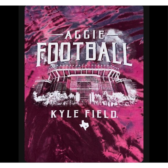 Texas A&M Aggie Football Tie-Dye Tee - Picture 3 of 5